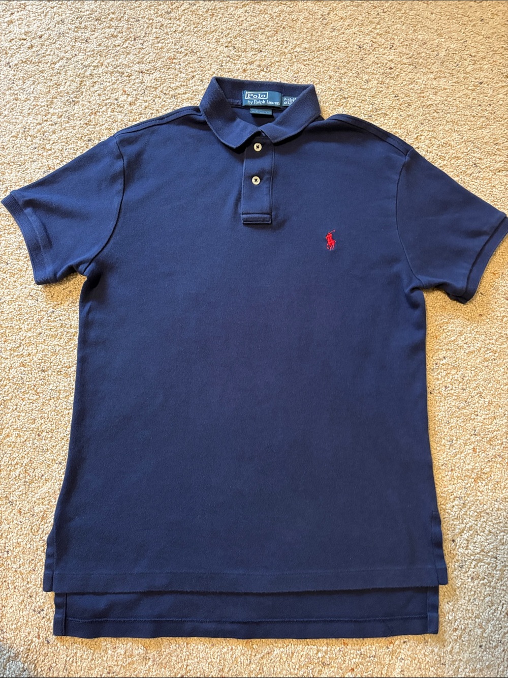 Polo by Ralph Lauren Navy Polo Shirt with Red Pony